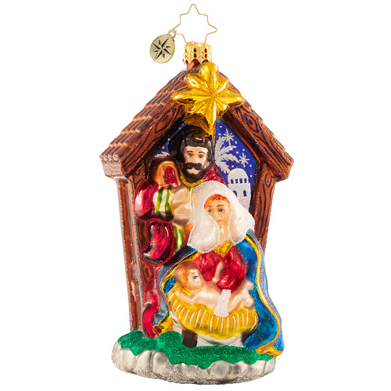 Christopher Radko Miracle In The Manger Ornament