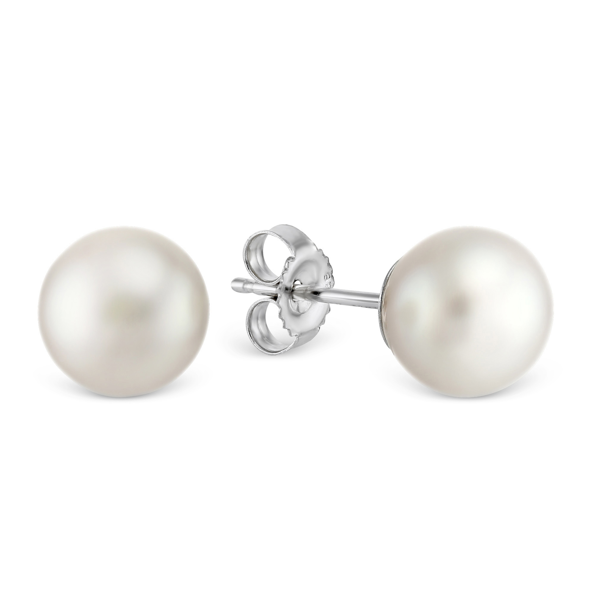 TARA Pearls 14K White Gold White Cultured Pearl Stud Earrings, 5mm