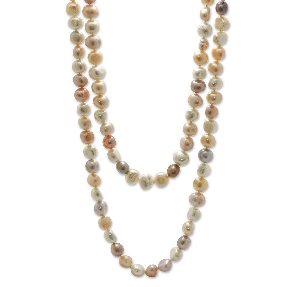 TARA Pearls Freshwater Cultured Pearl Multicolor Endless Strand, 64