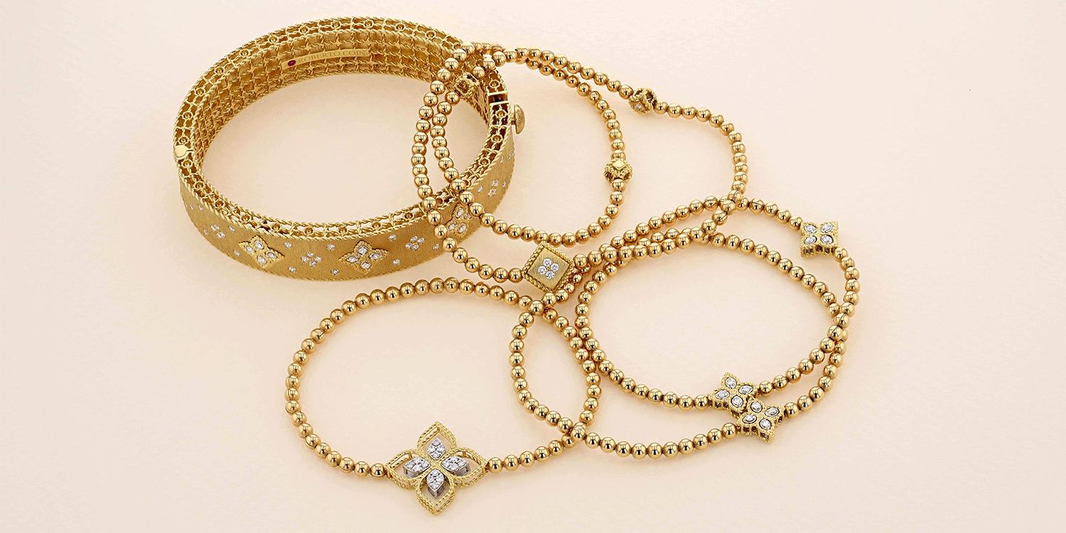 Italian 22kt Gold Over Sterling Jewelry Set: 3 Hammered Bangle Bracelets |  eBay