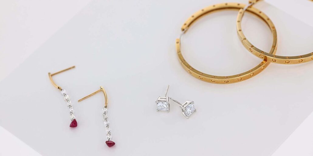 Gold Stud Earrings For Women Twist Round Geometric Earring Hoop Small  Fashion Earings Luxury Party Jewelry Pendants - Stud Earrings - AliExpress