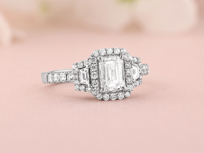 Jewelers Pride Pointed Cathedral Engagement Rings with Large Diamonds in  the Mountings – bbr139