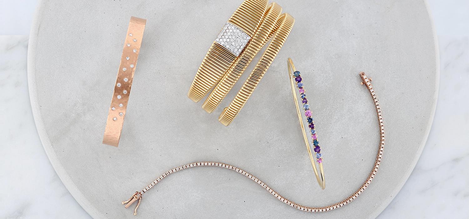 Plain Gold Ladies Bracelet – Sarafa Bazar India