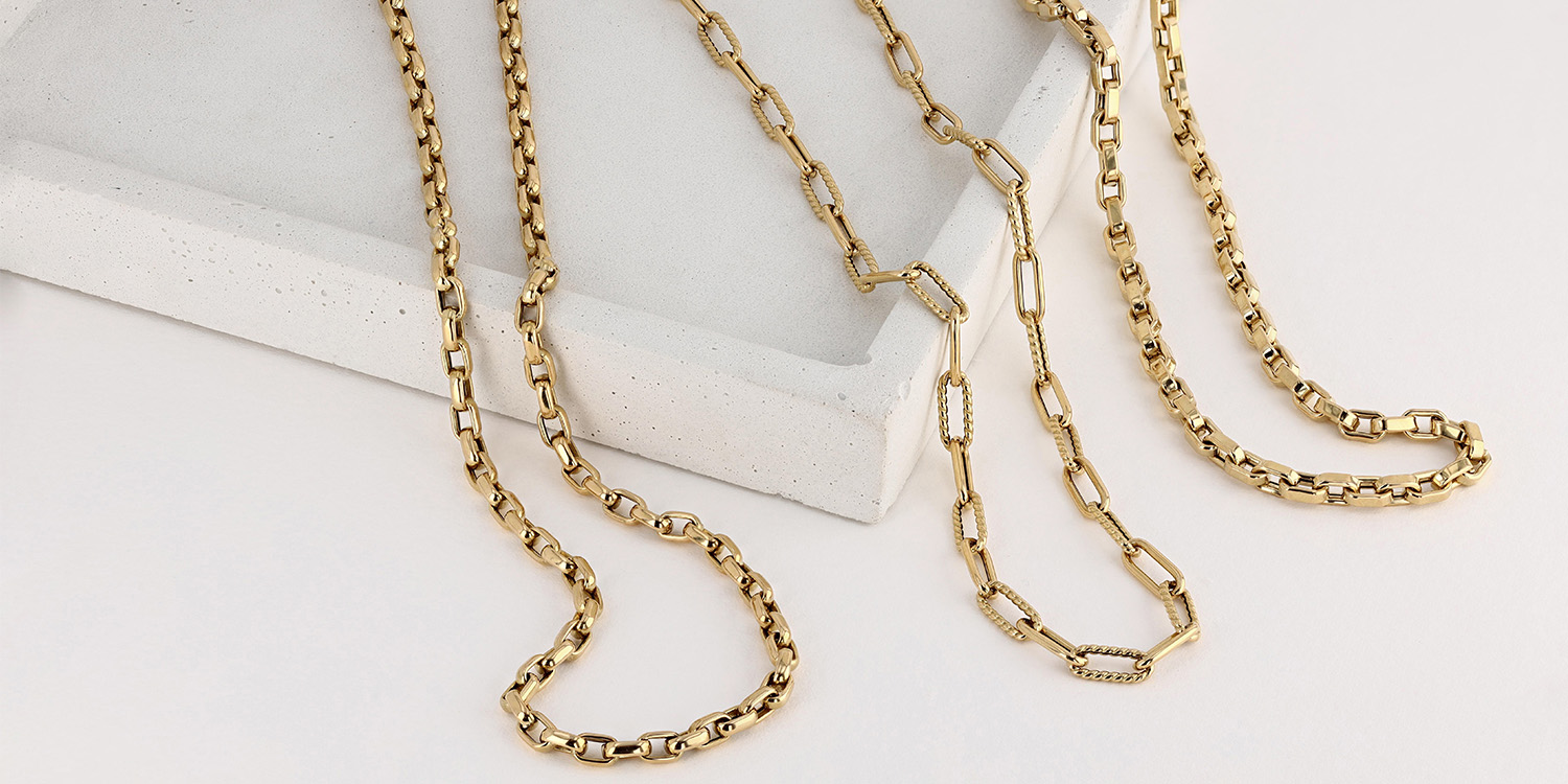 14k Gold Chain / Plain Gold Chain / Solid Gold Simple Gold Chain ...