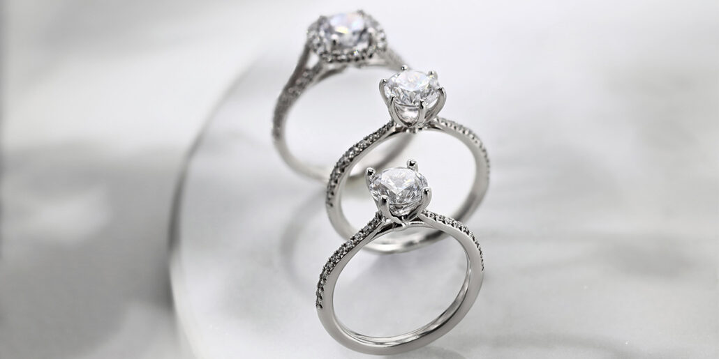 What type of wedding band would you wear with a 3 stone engagement ring? So  many optio… | Wedding ring bands, Three stone engagement rings, 3 stone engagement  rings