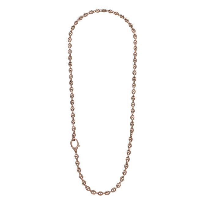 Marco Dal Maso Rose Gold Vermeil Puff Mariner Link Necklace, 24"