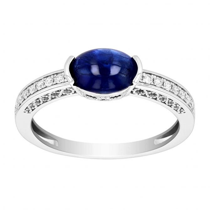 Cabochon sapphire ring from Borsheims