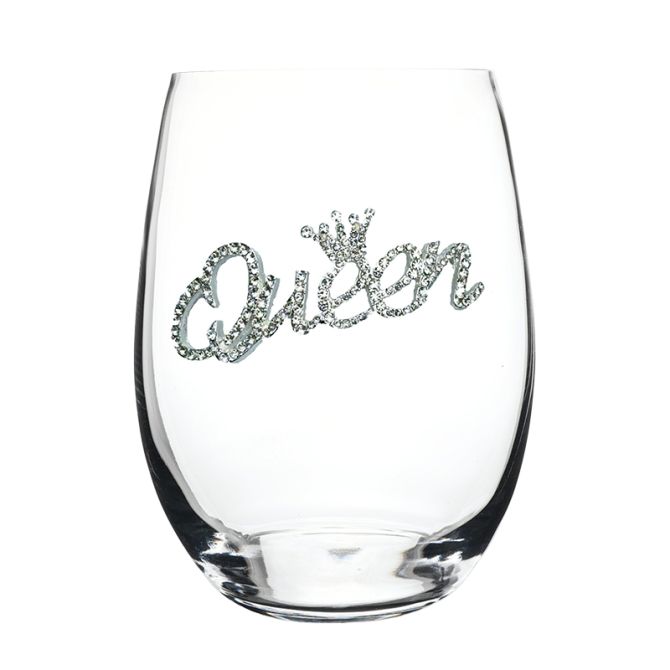 The Queen's Jewels luxury wine glass for her