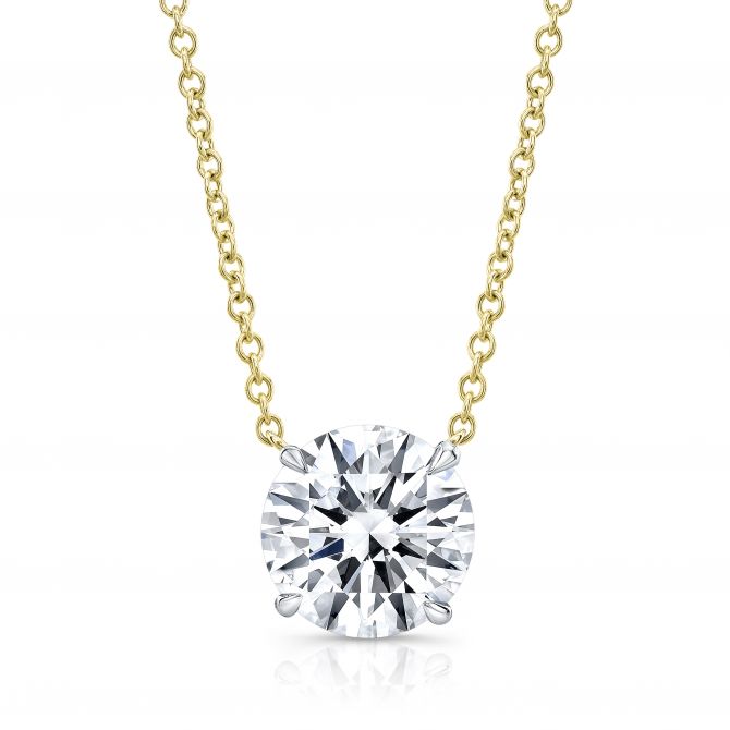 Rahaminov
Round Diamond Solitaire Necklace in 18K White Gold, 16"