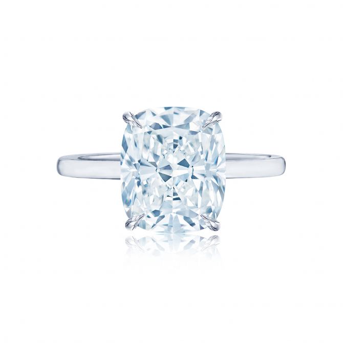 Kwiat
Cushion Diamond Solitaire Engagement Ring in Platinum, 1.54 ct