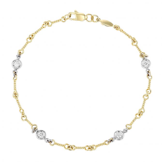 Roberto Coin diamond station bracelet