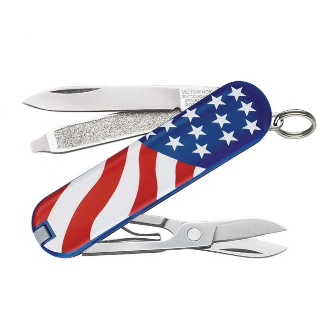 Swiss Army Classic SD U.S. Flag Pocket Knife