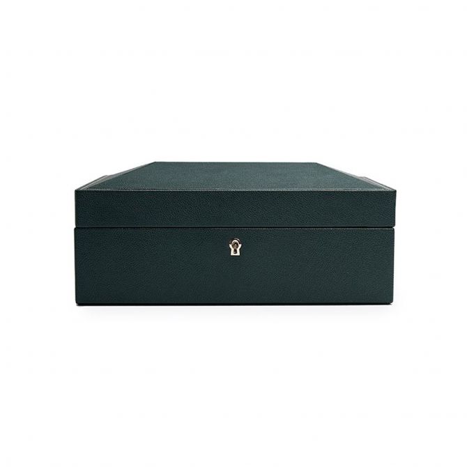 WOLF 8 Piece Watch Box, British Racing Green