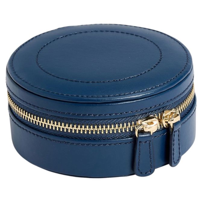 WOLF Sophia Round Zip Case, Indigo