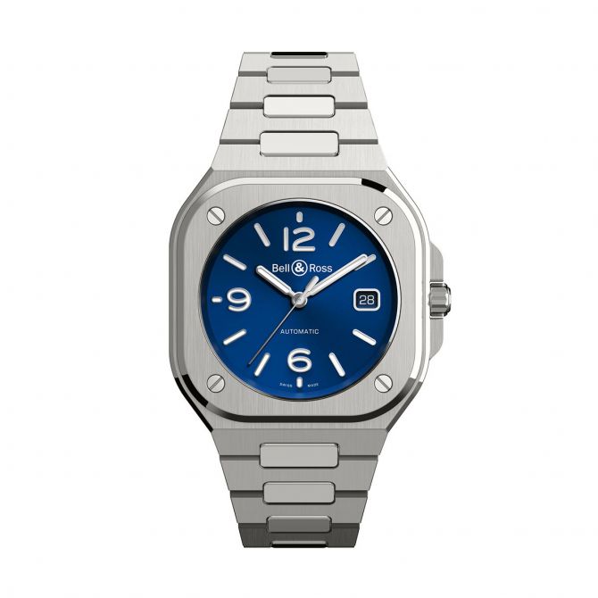 BR05 Automatic 40mm Watch, Blue Dial