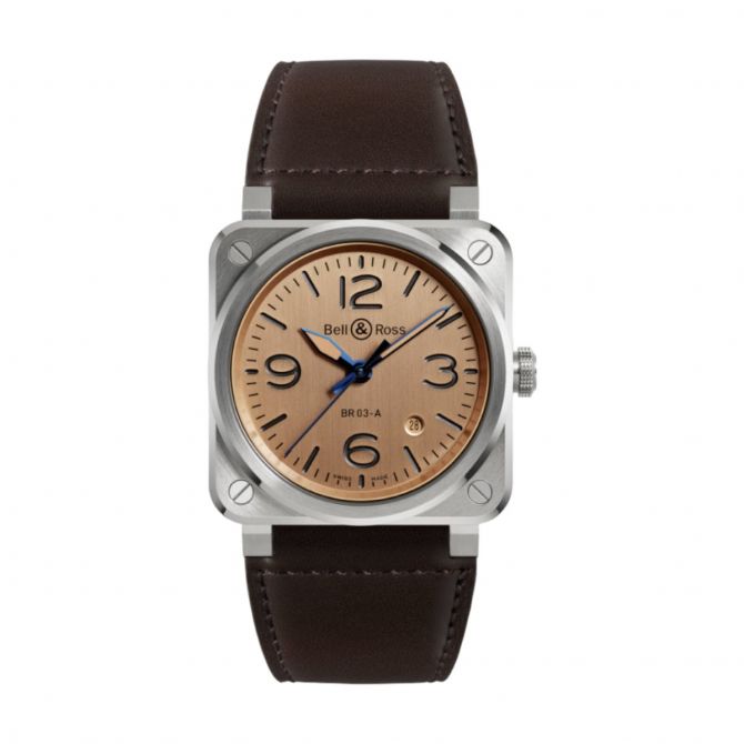 BR 03 41mm Men's Watch, Copper Dial