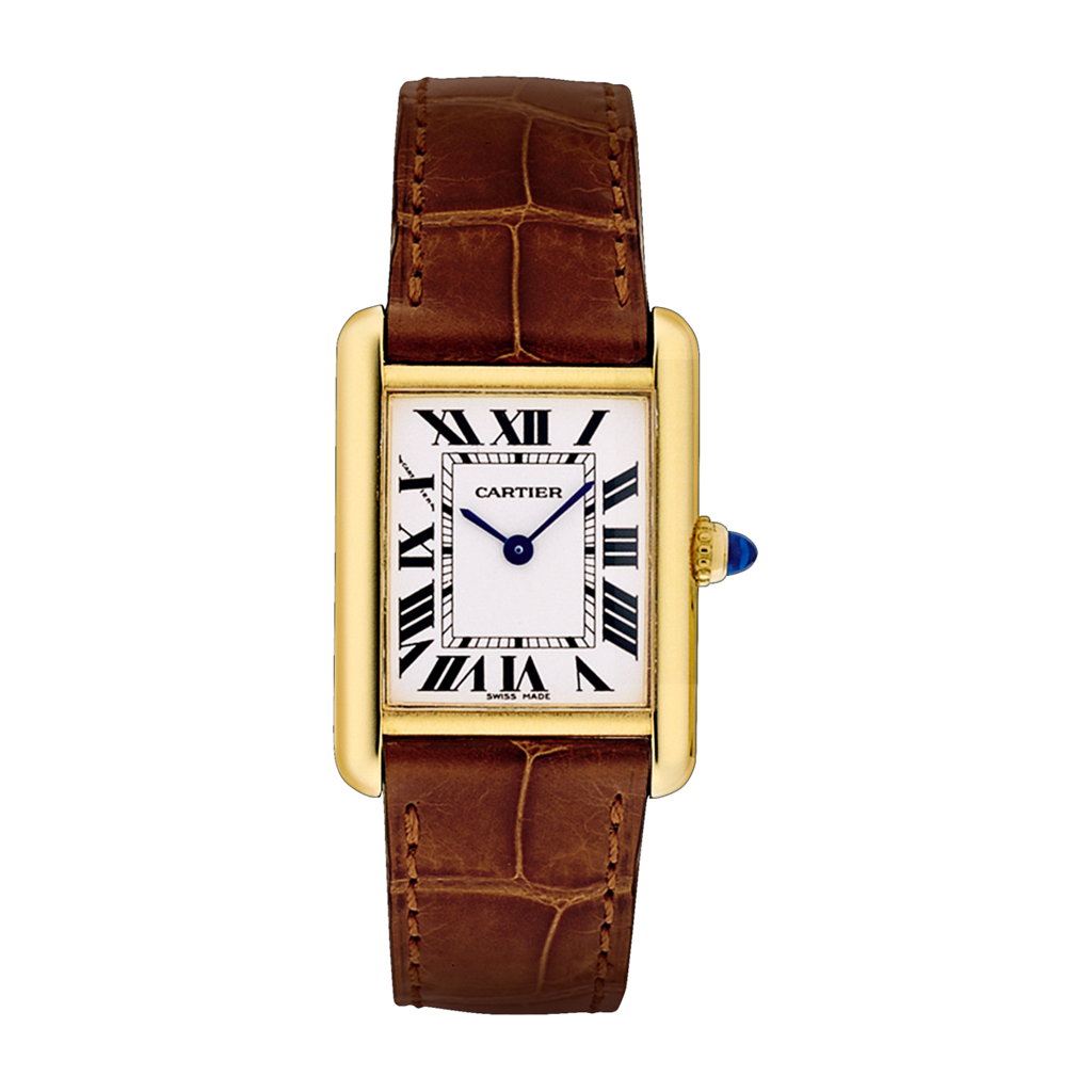 cartier leather watch