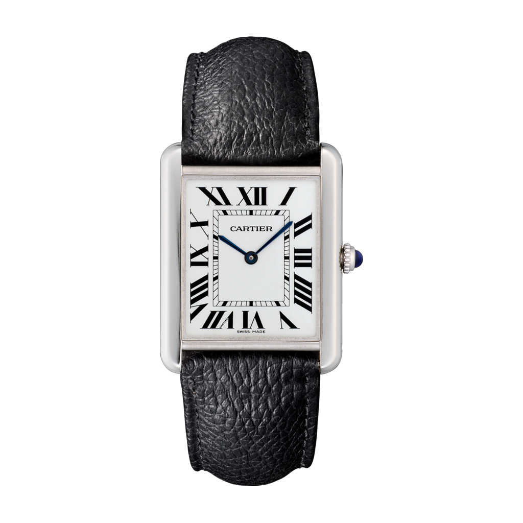 Cartier Tank Solo Large Steel & Leather Watch | WSTA0028 | Borsheims