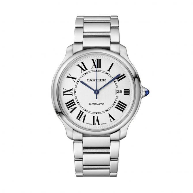 Cartier Ronde Must de Cartier 30mm Watch, Sandblasted Silver Dial