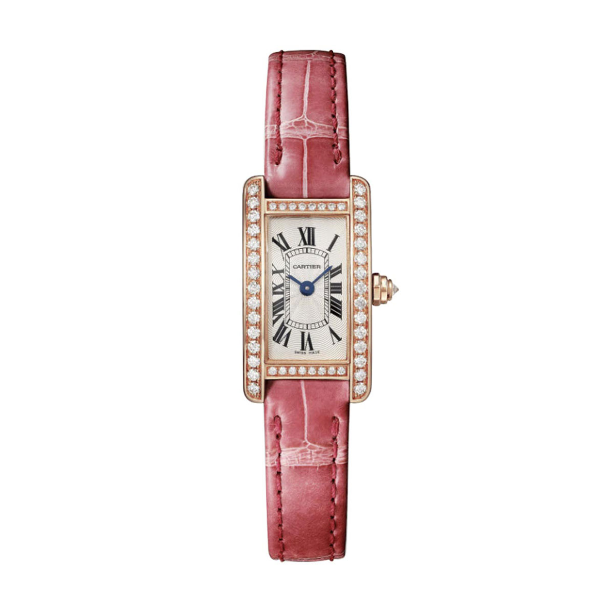 Cartier Tank Louis 6711 Diamond Bezel Ladies Watch