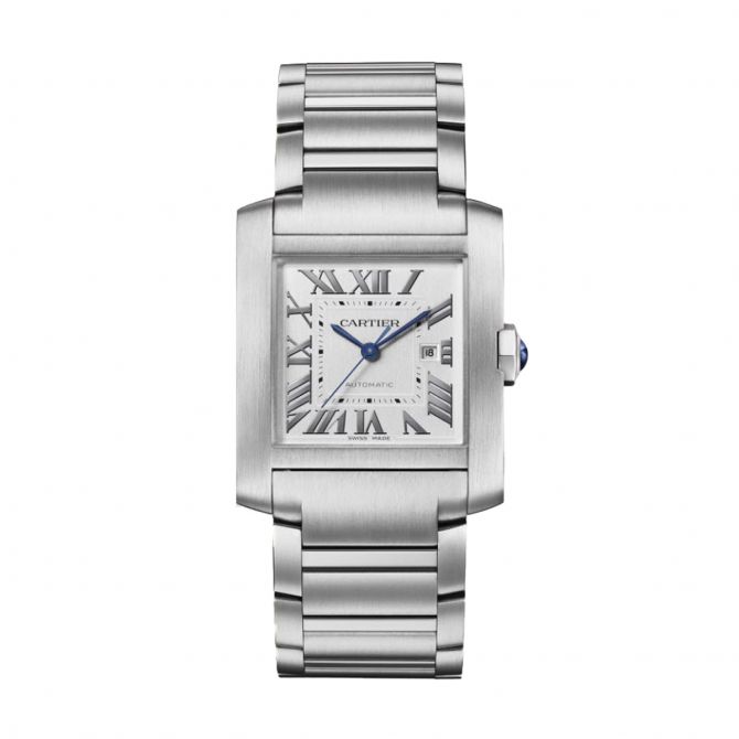 Cartier Tank Francaise Large  36.7mm x 30.5mm Watch, Silvered Dial