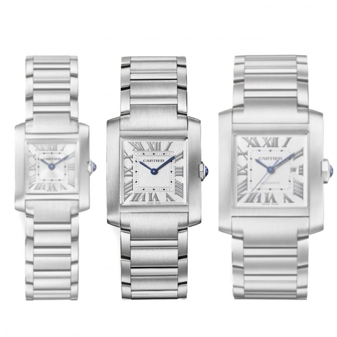 Cartier Tank Francaise Medium Quartz SS Silver Dial Women's Watch WSTA0074