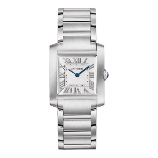 Cartier Tank Francaise 32 x 27mm Women's Watch, Silvered Dial