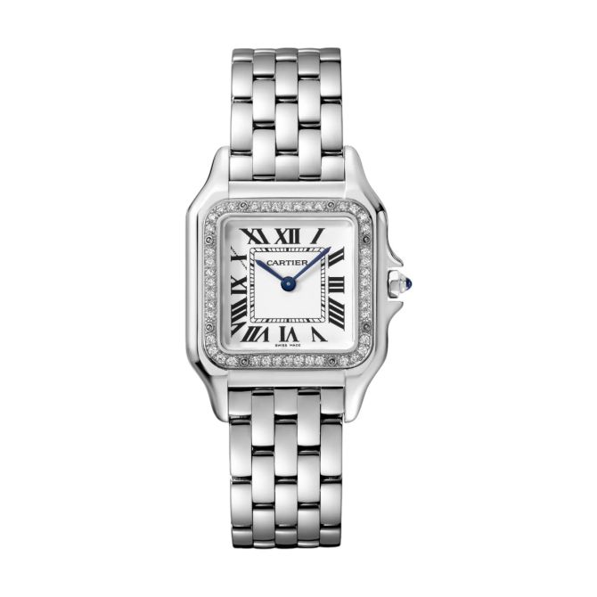 Cartier Panthere 36.5mm x 26.7mm Watch, Silvered Dial