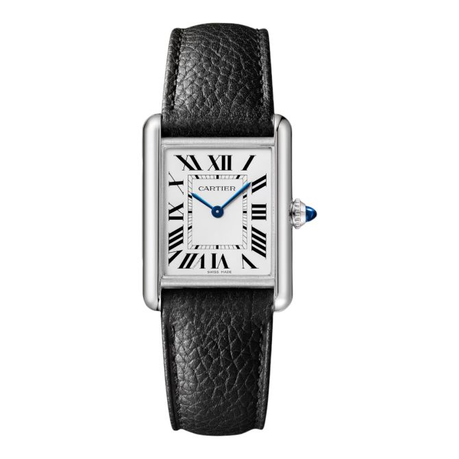 Cartier Tank Must Solarbeat 33.7 x 25.5mm Watch, Silver Dial