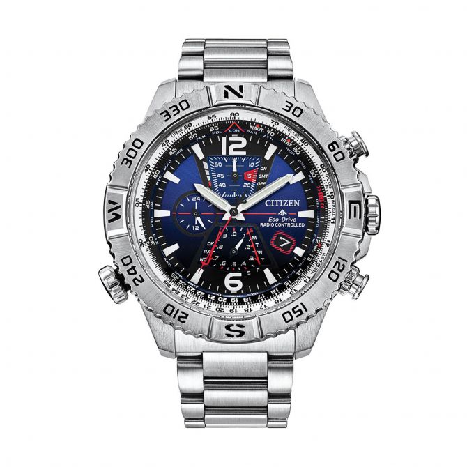 Citizen Promaster Navihawk A-T 48mm Men's Watch, Blue Dial