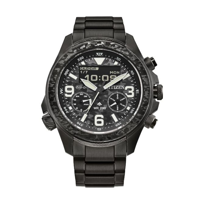 Citizen Promaster Land U822 43.9mm Men's Watch, Black Camo Dial