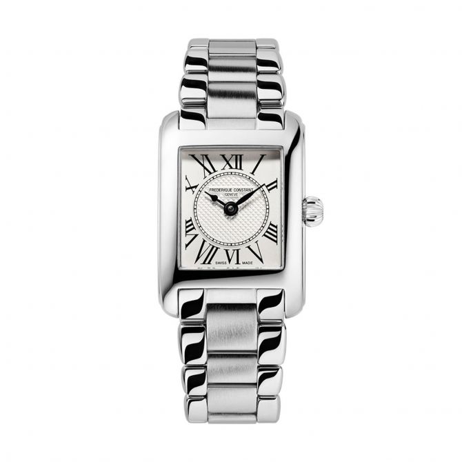 Frederique Constant Classics Carree 23mm Watch, Silver Dial