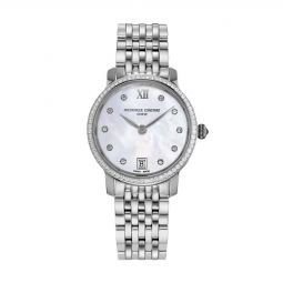 Michele Deco Madison 33mm Women s Watch Silver and White Dial