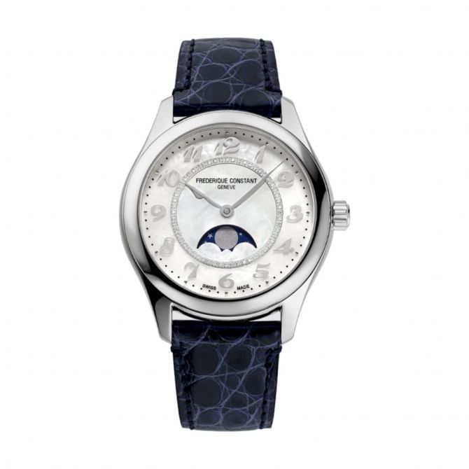 Frederique Constant Classics Elegance 36mm Women's Watch, Mother of Pearl Dial