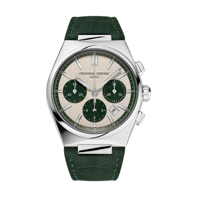 Frederique Constant Highlife Chronograph Automatic 41mm Watch, Green Dial