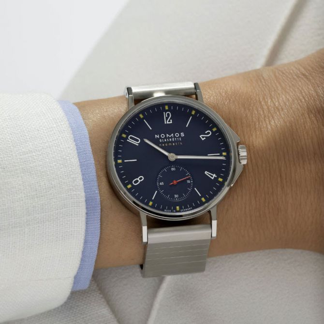 Nomos Glashutte Ahoi Neomatik Atlantic 36mm Watch Atlantic Blue