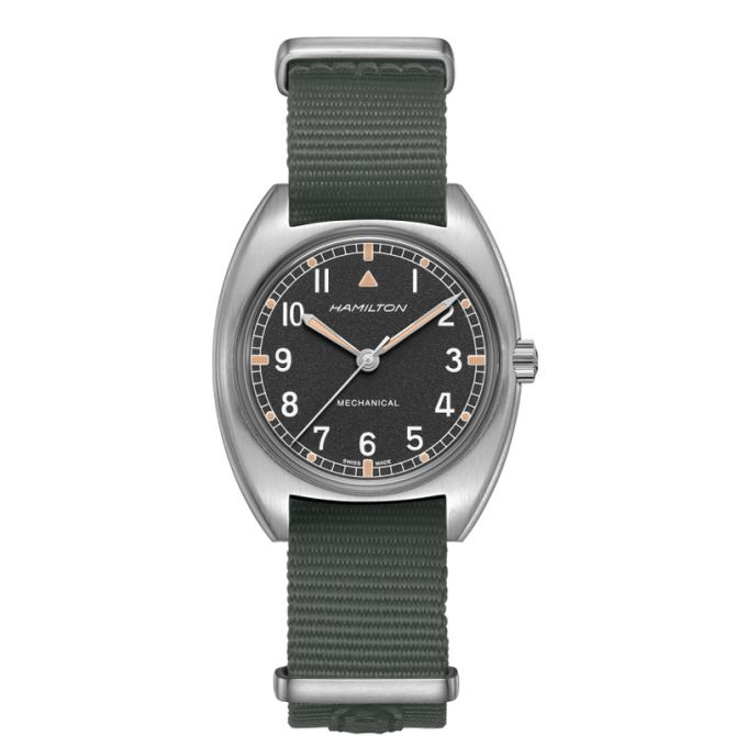 Hamiliton Khaki Aviation Pilot Pioneer Mechanical 36mm x 33mm Men's Watch, Grey Dial