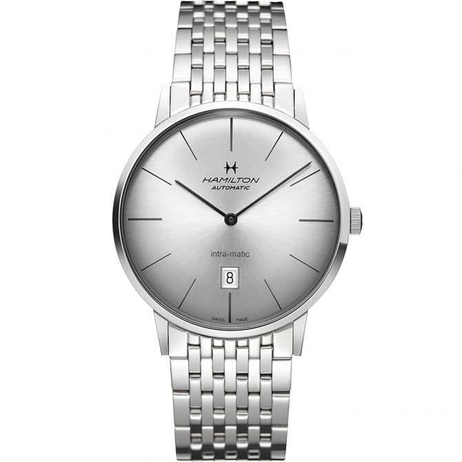 hamilton silver watch