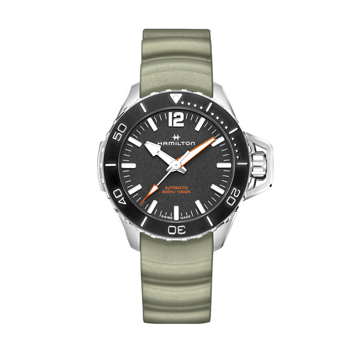 Hamilton Khaki Navy Frogman Automatic 46mm Watch, Black Dial