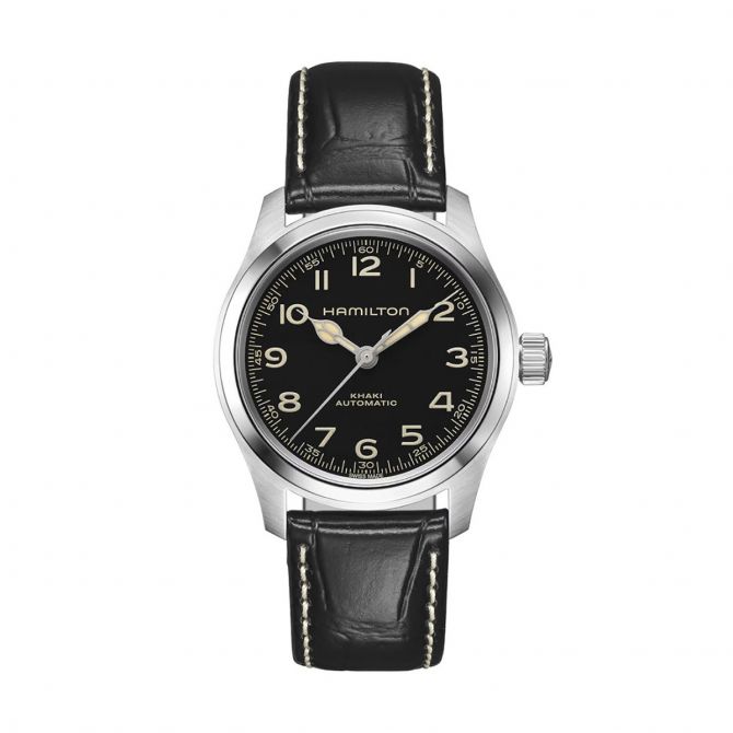 Hamilton Khaki Field Murph 38mm Men's Watch, Black Dial