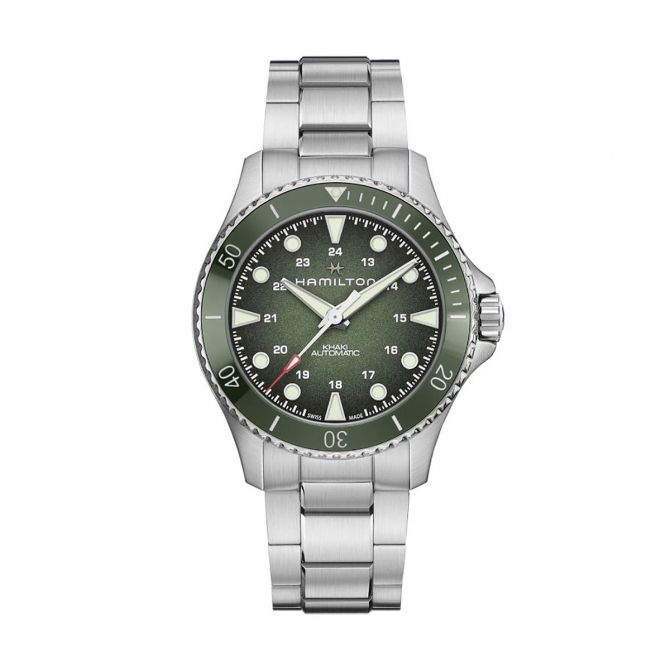 Hamilton Khaki Navy Scuba Automatic 43mm Men's Watch, Deep Green Dial