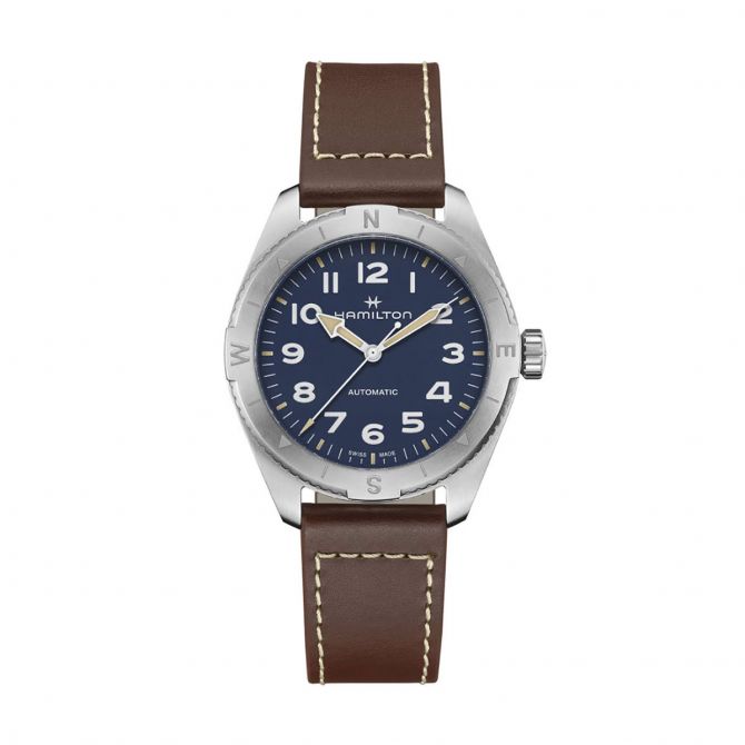 Hamilton Khaki Field Expedition Automatic 41mm Men's Watch, Blue Textured Dial