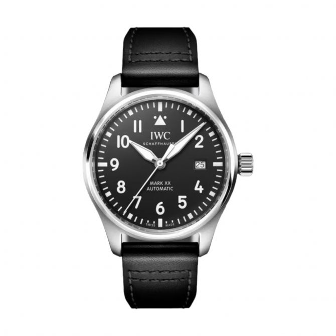 IWC Schaffhausen Mark XX Pilot 40mm Men's Watch, Black Dial