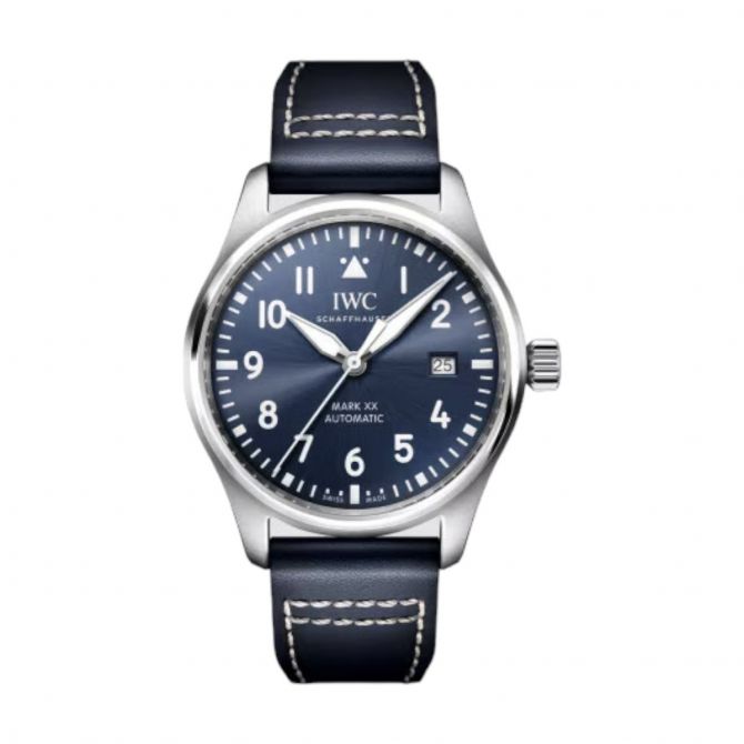 IWC Schaffhausen Mark XX Pilot 40mm Men's Watch, Blue Dial