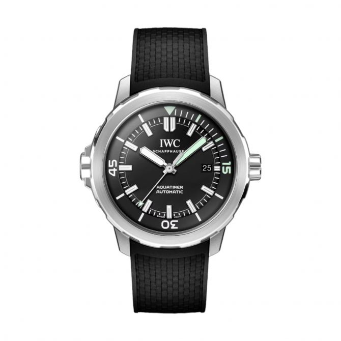 IWC Schaffhausen Aquatimer Automatic 42mm Men's Watch, Black Dial |  IW328802 | Borsheims