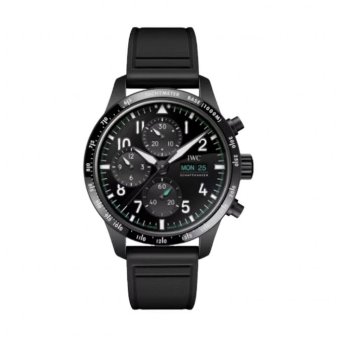 IWC Schaffhausen Pilot Performance AMG Formula One Team Chronograph 41mm Men's Watch, Black Dial