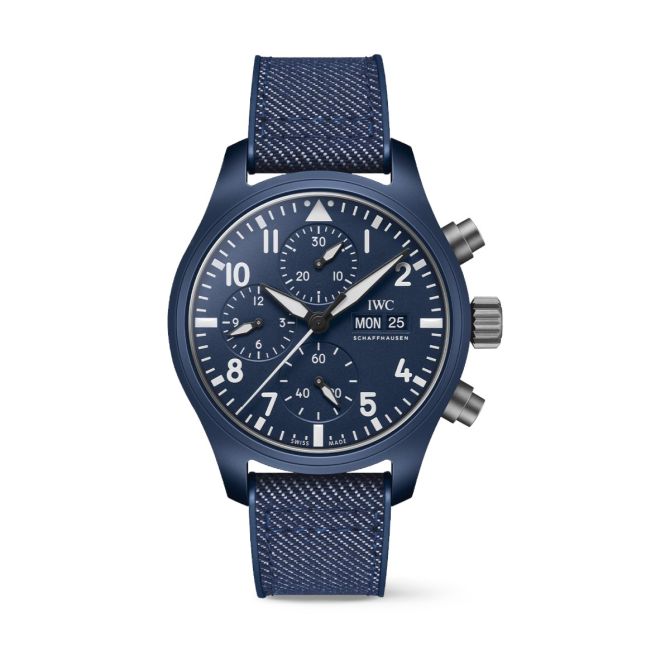 IWC Schaffhausen Top Gun Oceana Pilot's 41mm Men's Watch, Blue Ceramic Dial