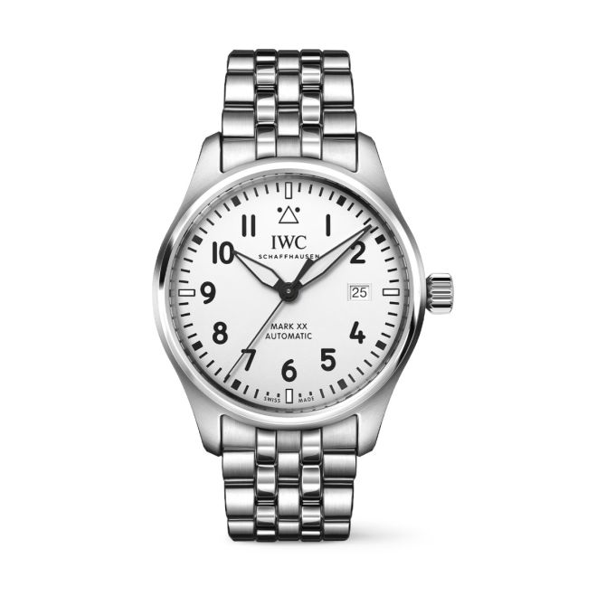 IWC Schaffhausen Mark XX Pilot's 40mm Men's Watch, Silver Dial