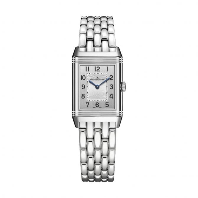 Reverso Classic Duetto 34.2mm x 21mm Watch, Silvered Grey Dial