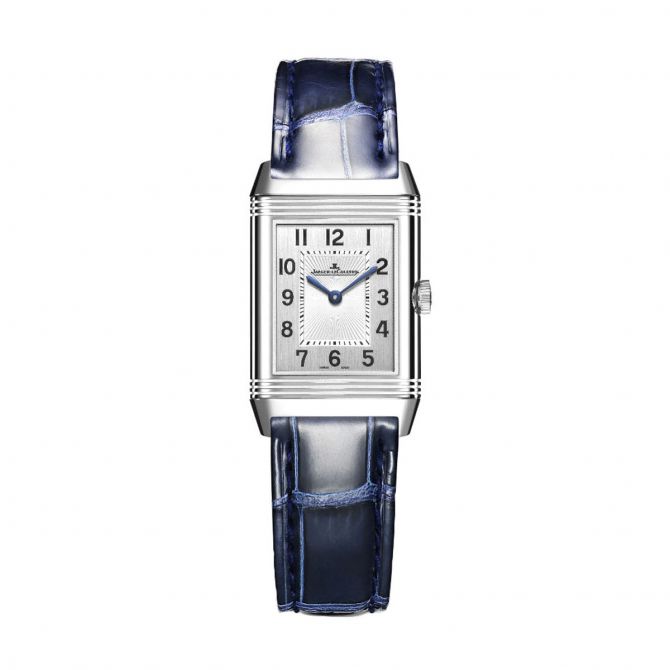 Jaeger-LeCoultre Reverso Classic Duetto 34mm Watch, Silvered Grey Dial